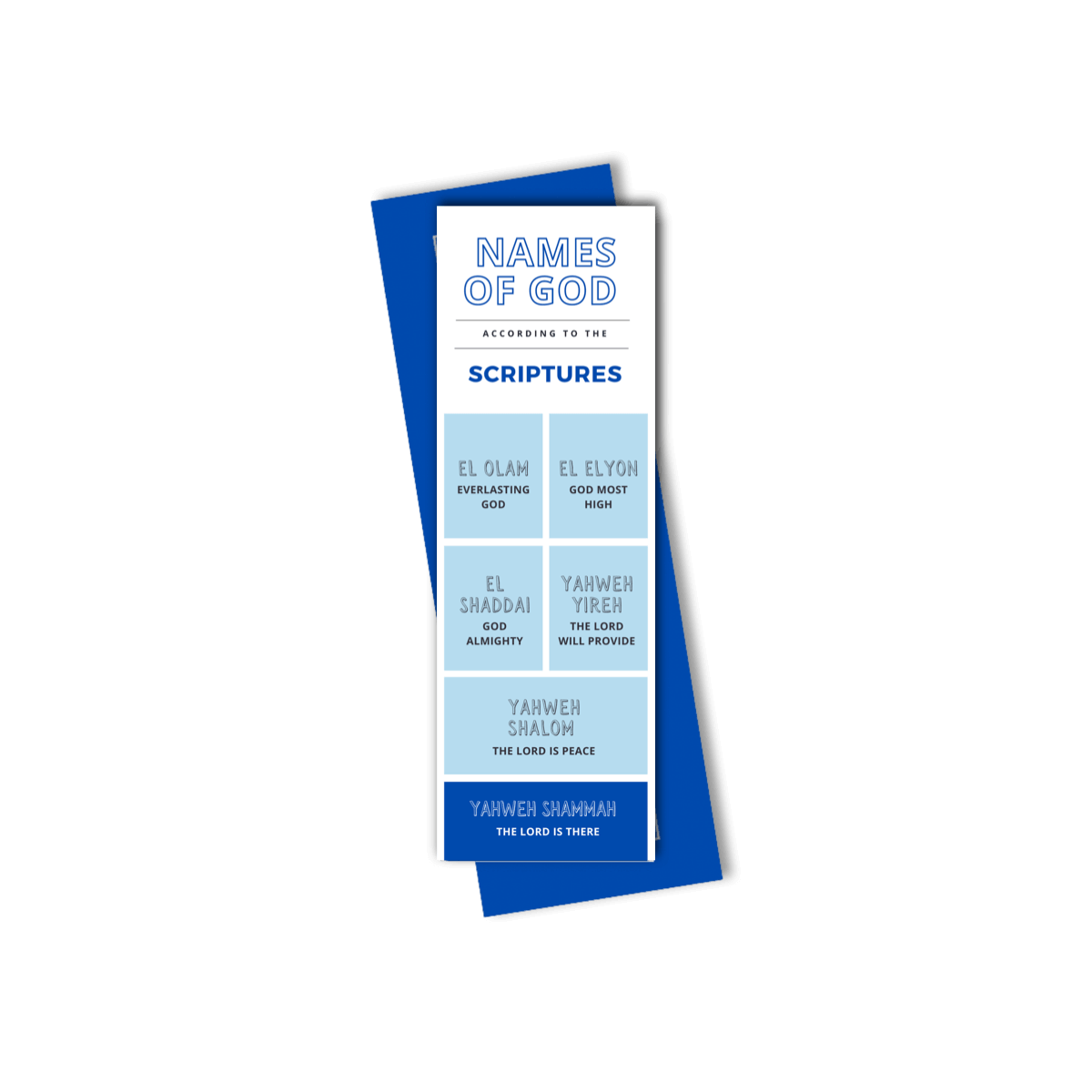 Names of God Bookmark set